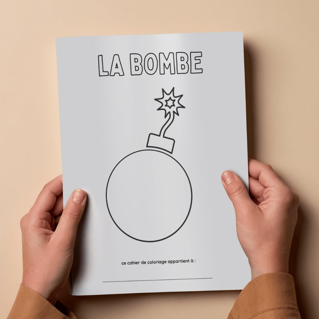 Cahier de coloriage : La Bombe