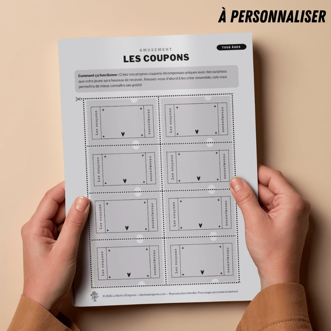 Ressource à imprimer : Les Coupons