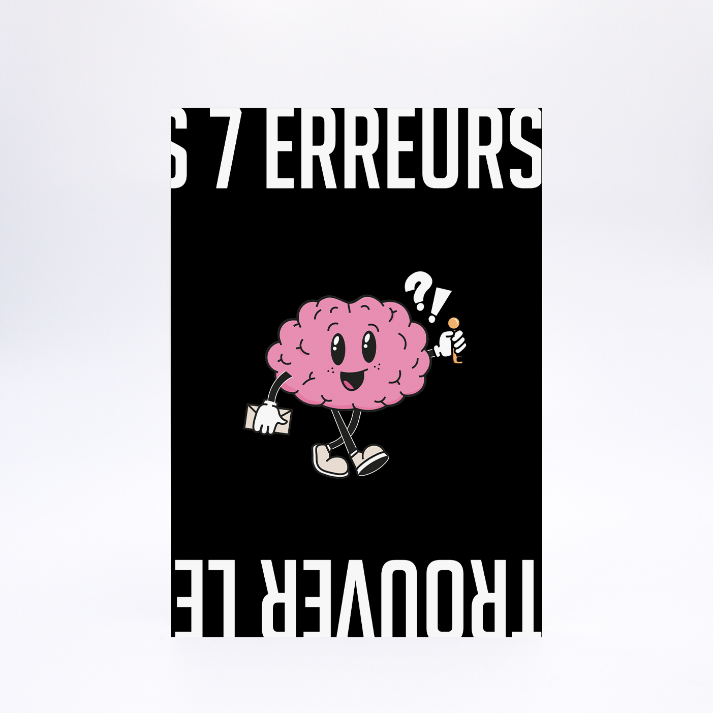 Carte de souhaits énigmatique - Les 7 erreurs