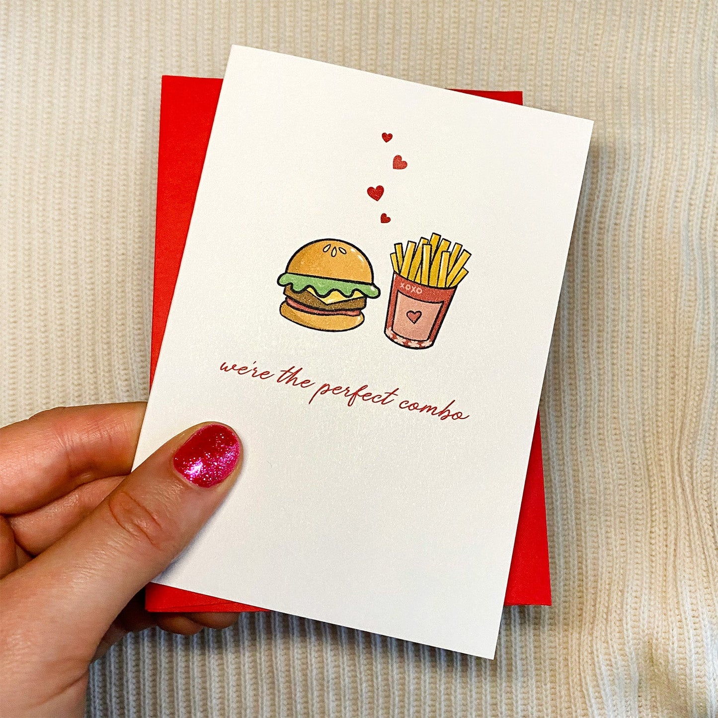 We're the Perfect Combo Mini Greeting Card
