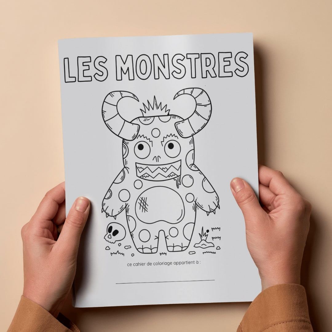Cahier de coloriage : Les Monstres