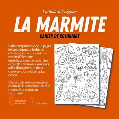 Cahier de coloriage : La Marmite