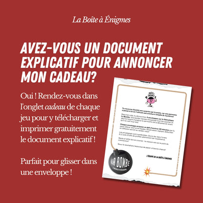Jeu d'énigmes : La Bombe