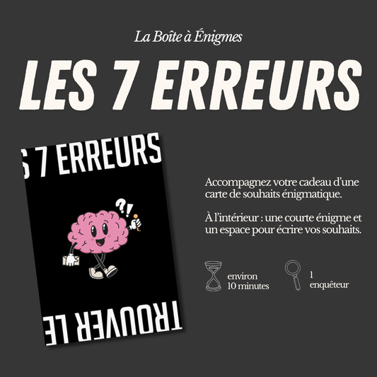 Les 7 erreurs
