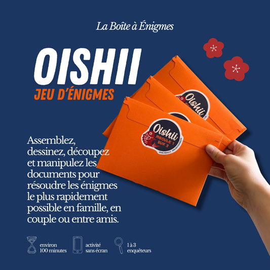 Jeu d'énigmes : Oishii
