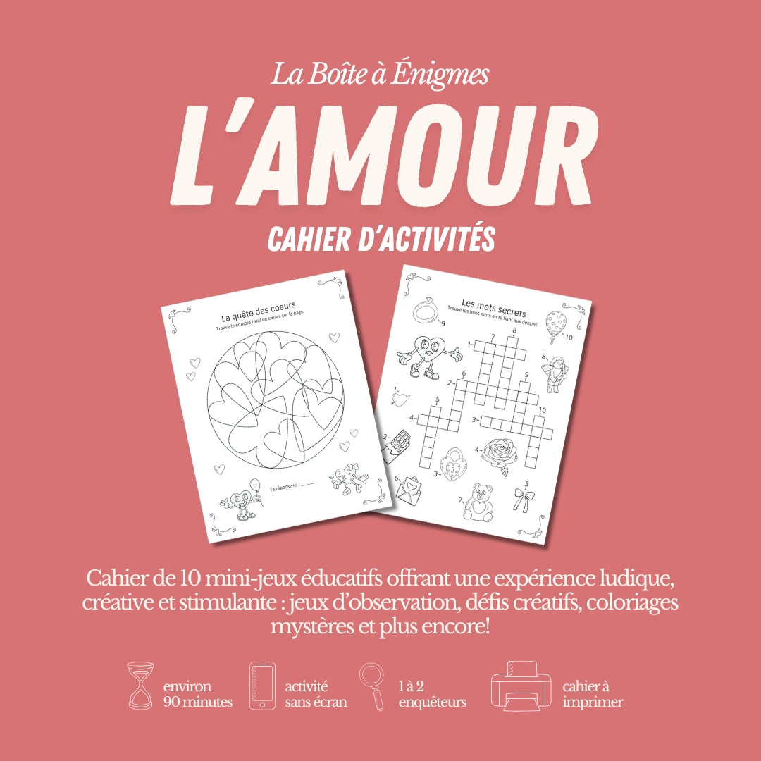 Cahier d'activités : L'amour