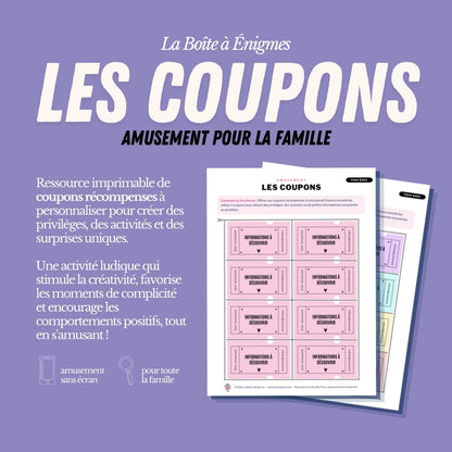 Ressource à imprimer : Les Coupons