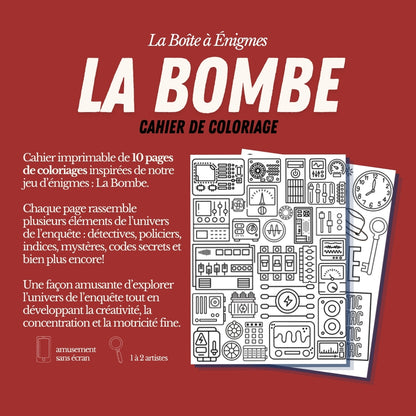 Cahier de coloriage : La Bombe