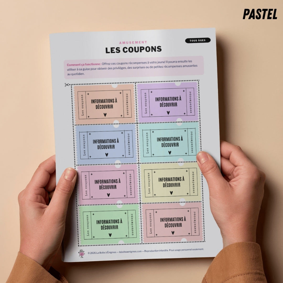 Ressource à imprimer : Les Coupons