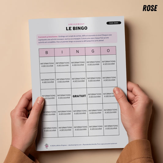 Ressource à imprimer : Le Bingo