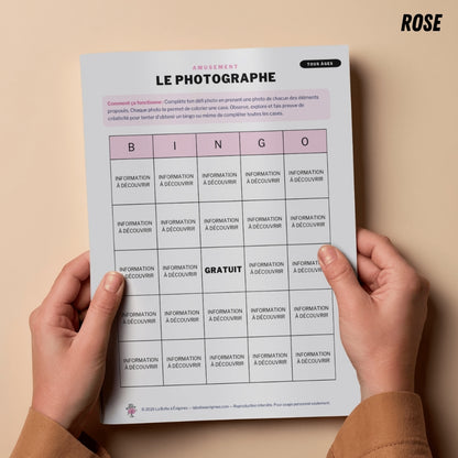 Ressource à imprimer : Le Photographe