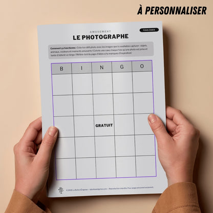 Ressource à imprimer : Le Photographe