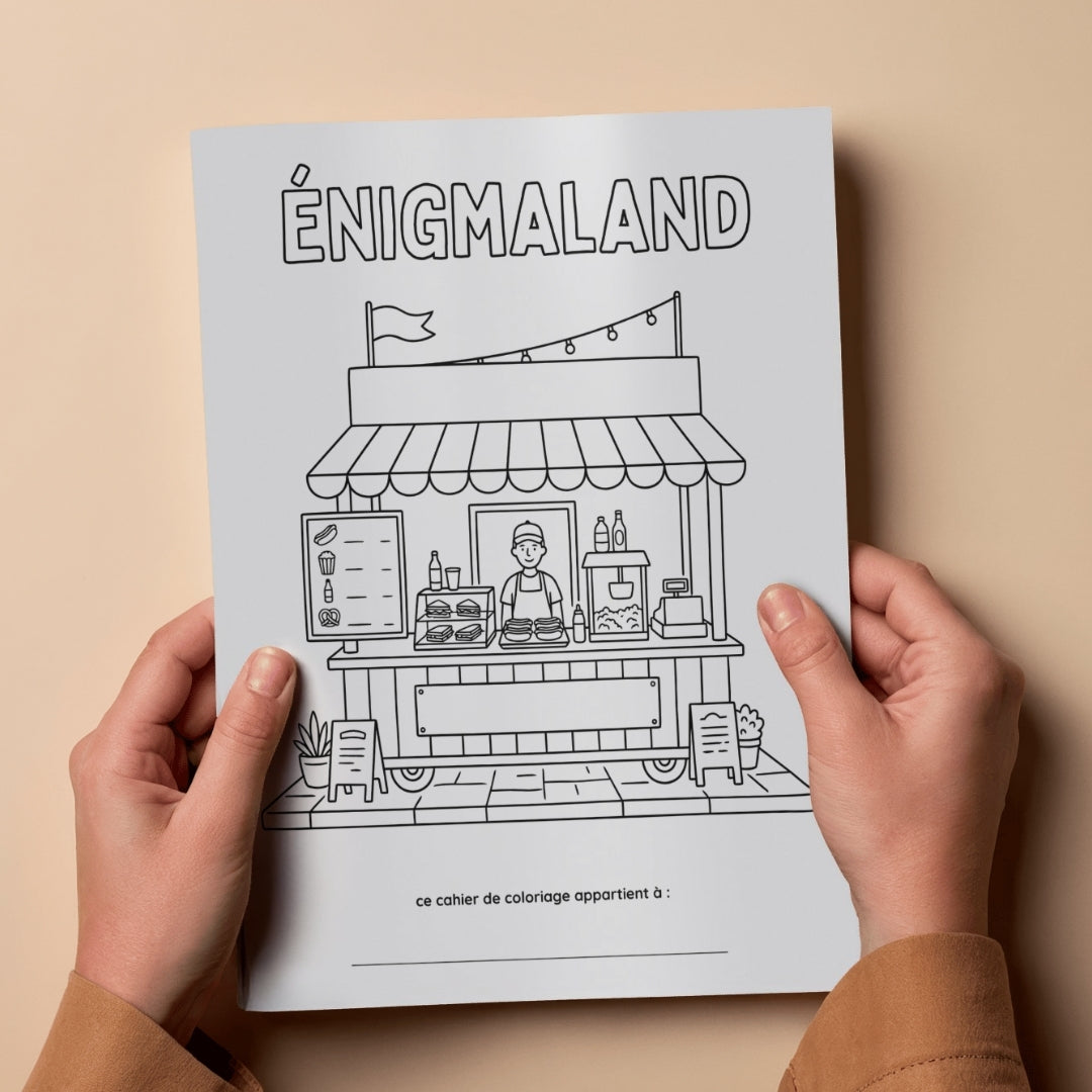 Cahier de coloriage : Énigmaland