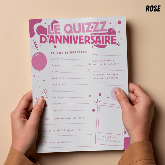 Ressource à imprimer : Le Quizzz