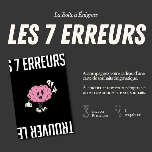 Carte de souhaits : Les 7 erreurs