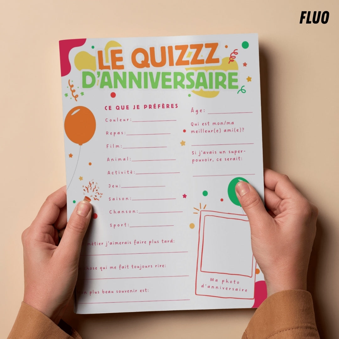 Ressource à imprimer : Le Quizzz