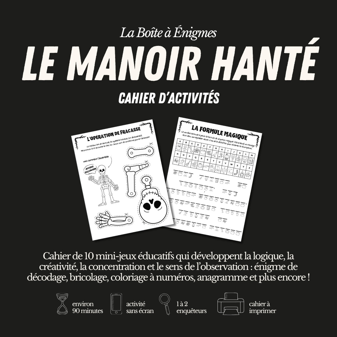 Cahier d'activités : Le Manoir Hanté