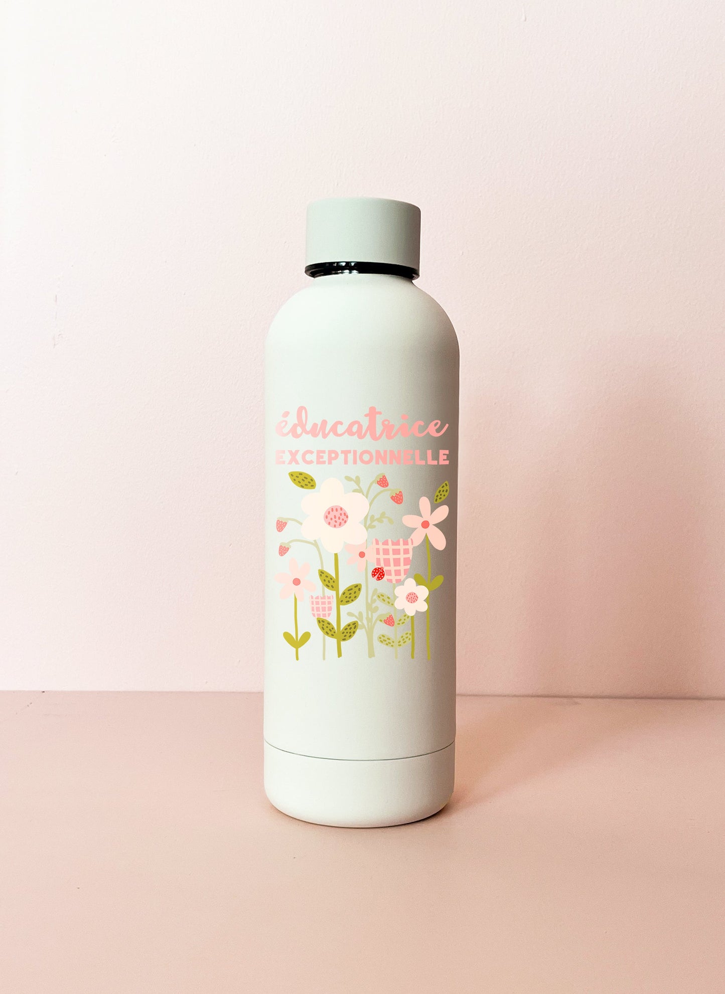 Bouteille isotherme crème - Enseignante ou éducatrice exceptionnelle