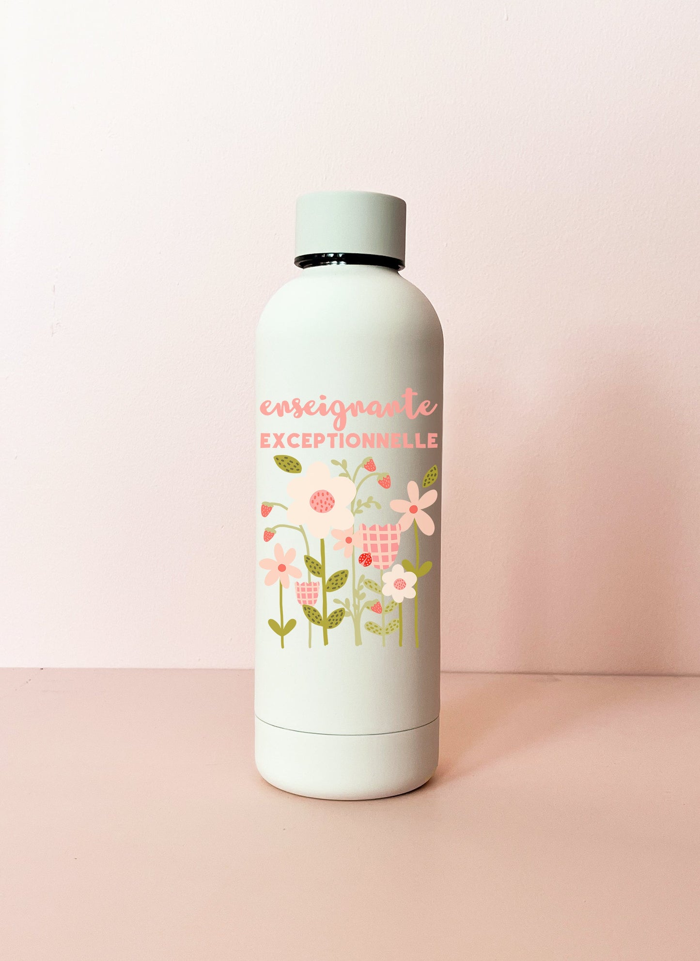 Bouteille isotherme crème - Enseignante ou éducatrice exceptionnelle