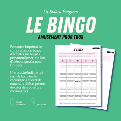 Ressource à imprimer : Le Bingo
