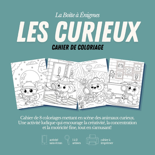 Cahier de coloriage : Les Curieux
