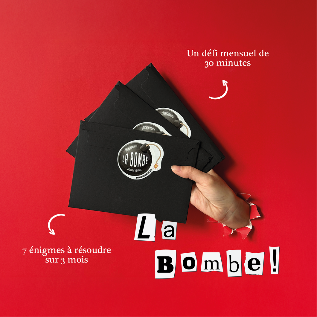 Énigmes mensuelles - 3 mois - La Bombe (Livraison gratuite)