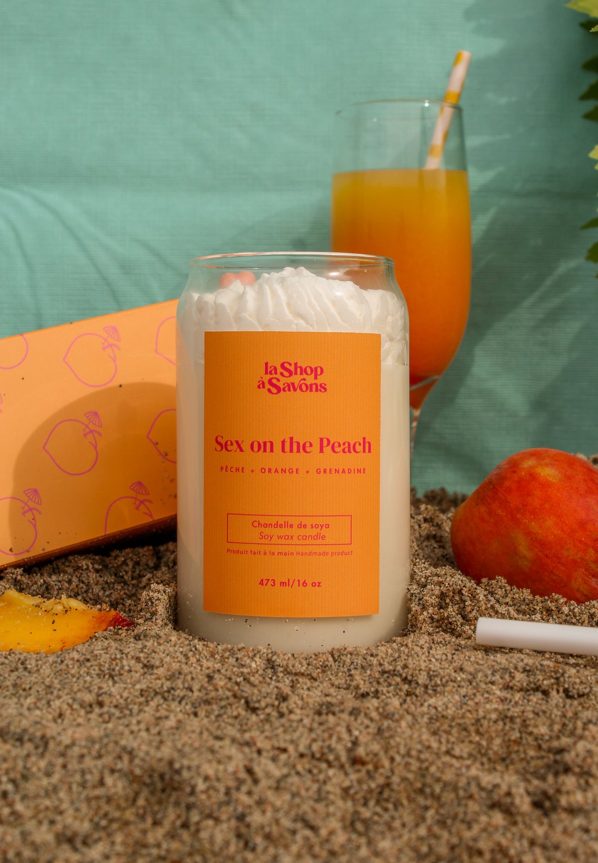 Chandelle de soya 16 oz - Sex on the Peach