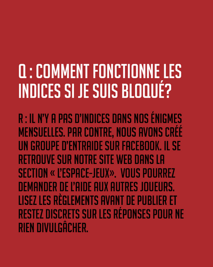 Énigmes mensuelles - 3 mois - La Bombe (Livraison gratuite)