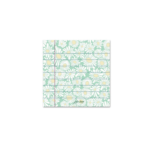 Green Daisies Sticky Notes