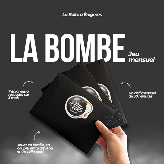 Énigmes mensuelles - 3 mois - La Bombe (Livraison gratuite)