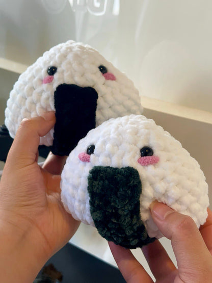 Crochet Onigiri (Rice Ball) Plushie Pattern PDF Download
