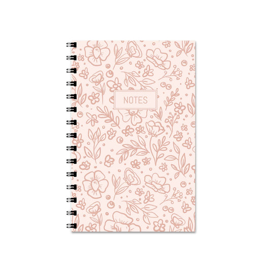 Pink Floral Notebook